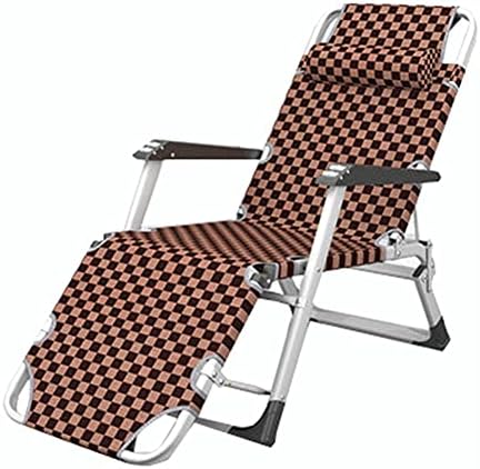 Zero Gravity Recliner Chair - Folding Patio Lounge Chair with Dismountable Headrest, Supports 120kg, Perfect for Outdoor Pool, Lawn, and Garden Use - Coffee Color