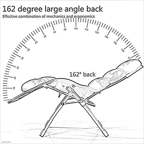 Portable Folding Adult Bed,Lounge Outdoor Camping Chairs Garden Loungers Folding Sun Lounger Deck Chair Adjustable Zero Gravity Reclining Chair with Cushions Supports 440 Pounds Ideal for Ou