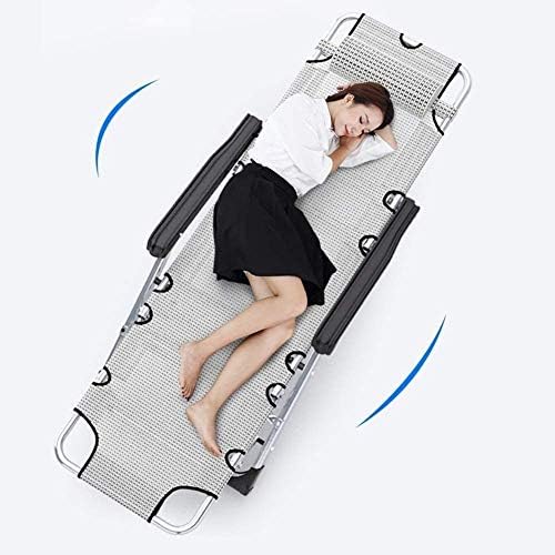 Sun Lounger Garden Chairs Foldable Deck Chair Folding Bed Single Zero Gravity, Patio Breathable Recliner Outdoor Patio Beach Metal Frame Camping Bed (Color, Gray),Gray
