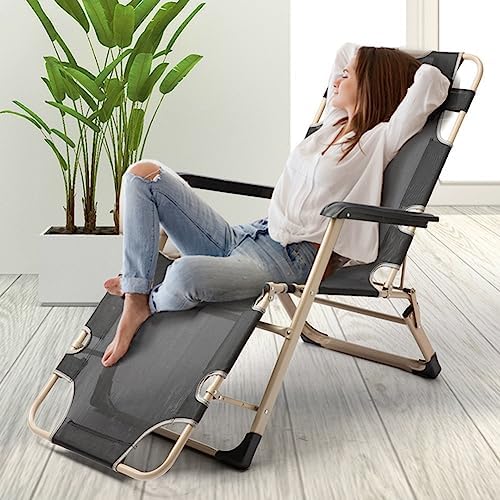 Zero Gravity Folding Sun Lounger Chair - Adjustable Outdoor Recliner with Pillows for Beach, Garden, Patio & Pool - Heavy-Duty Steel Frame, 150kg Capacity (Color: A + Cushion A)