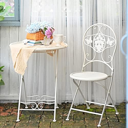 Garden Furniture Set Indoor and outdoor metal tables and chairs tavern set, Weather-resistant foldable dining table and chair garden furniture, Porch Balcony Dialogue Set, Courtyard coffee t