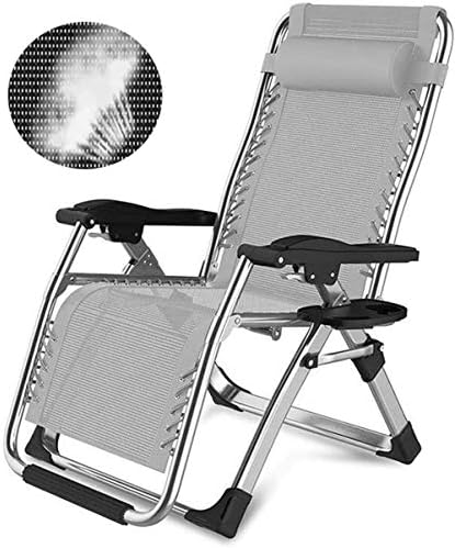 Zero Gravity Recliner Garden Chairs, Folding Sun Loungers for Outdoor Patio, Lawn & Beach, Heavy Duty Lounge Chairs, Supports 330lbs, Ideal for Camping & Relaxation (Style A)