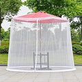 Outdoor Garden Umbrella Your Parasol into a Gazebo Outdoor Umbrella Mosquito Net Camping Patio Umbrella Screen Patio Netting