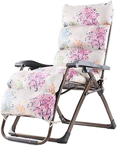 Sun Lounger Garden Chairs Gravity Chaise Lounges Outdoor Patio Lounger Chair Folding Chair And Cushions Adjustable Recliner Outdoor Deck Chair Support 260kg (color, White),White