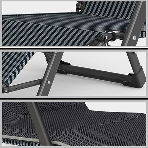 Portable Folding Adult Bed,Lounge Outdoor Sun Lounger Recliner Chair with Adjustable Headrest and 3 speed Folding Design Zero Gravity Lounge Chair for Beach Garden and Patio Portable Sunbed