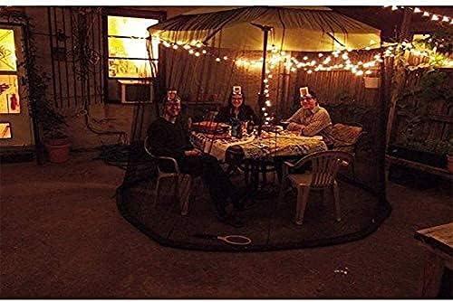 Outdoor Garden Umbrella Your Parasol into a Gazebo Table Set Screen House - Large Premium Netting,Suitable for gazebos for Parasol Gazebo (Size : 335cm*220cm)