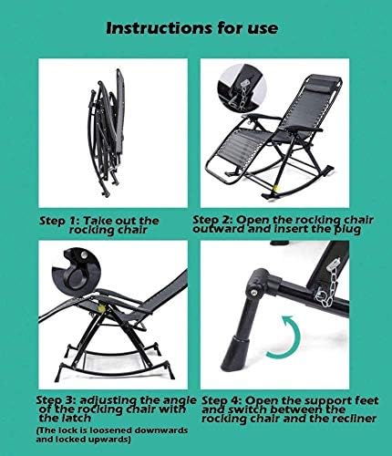 Sun Lounger Zero Gravity Patio Lounger Chair Folding Chair Outdoor Recliners for Patio Deck Chair Home Lounge Beach Camping Portable Chair (Color, Black, Size, Support 240kg),Black,Support