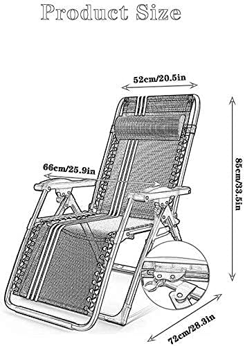 Heavy Duty Folding Lounge Chair - Zero Gravity Recliner, Waterproof Outdoor Deck Chair for Camping & Garden Furniture, Metal Sun Lounger for Relaxation and Comfort