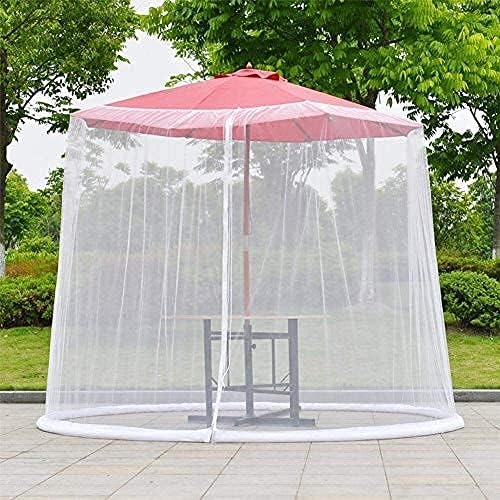 Outdoor Garden Umbrella Your Parasol into a Gazebo Umbrella Mosquito Net Canopy Patio Set Screen House Mesh Patio Umbrella Suitable for indoor and outdoor, camping