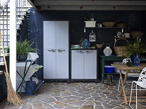 Kis Titan Water Resistant Multispace Plastic Cupboard - Garden Storage Box Outdoor Locker