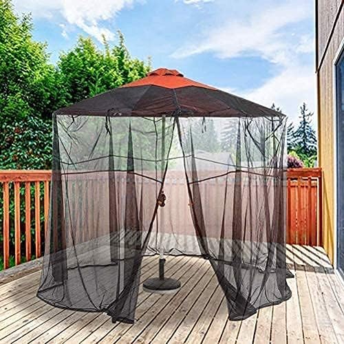 Outdoor Garden Umbrella Your Parasol into a Gazebo Mosquito net for parasol, Outdoor Garden Mosquito Cover Parasols Net Garden Umbrella Table Screen Parasol Mosquito Net Cover Bug