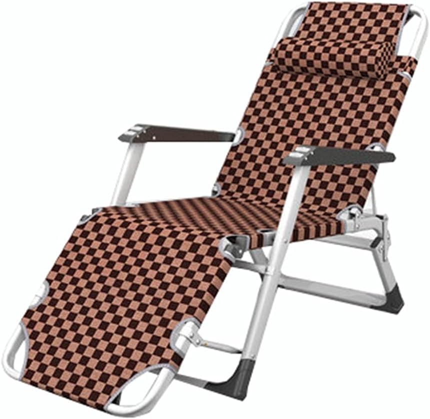 Zero Gravity Recliner Chair - Folding Patio Lounge Chair with Dismountable Headrest, Supports 120kg, Perfect for Outdoor Pool, Lawn, and Garden Use - Coffee Color