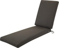 Classic Accessories Ravenna Water-Resistant Patio Chaise Cushion, 80 x 26 x 3 Inch, Espresso