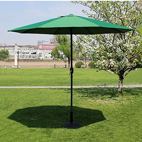 Garden Umbrella Parasol Outdoor Parasol Garden Umbrella | 2.7M |With Crank Round Uv Protection Anti Light Rain, Compact Sun Shade For Beach Gazebo Balcony Terrace Coffee Table Fishing Market