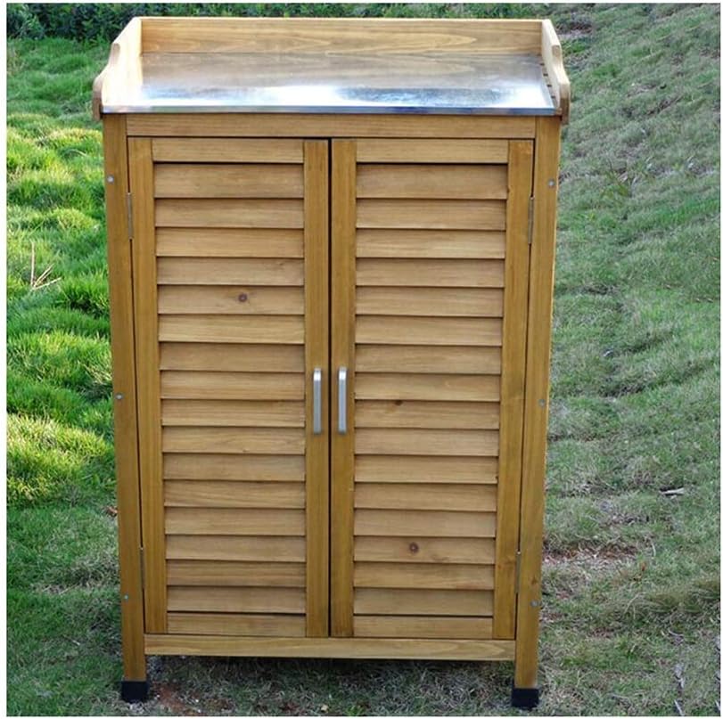 Garden Cabinets 3 Tier Outdoor Storage Cabinet Waterproof Sunscreen Garden Sundries Tool Cabinet Balcony Yard Storage Cabinet Porch Shoe Cabinet Storage Shed