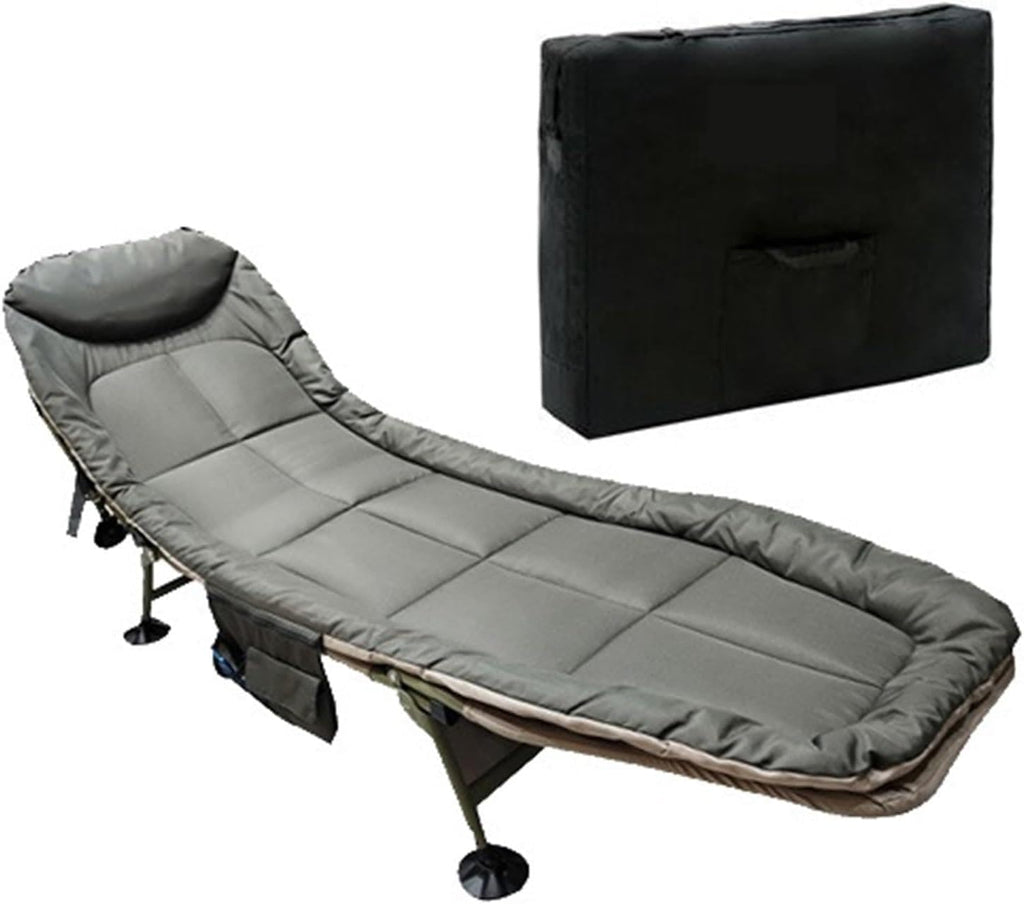 Lounge Folding Sun Lounger Office Chair Outdoor Chair Rattan Sun Lounger Daybed Recliner Chair Beach Pool Silla Camping Transat De Plage(Green 02)