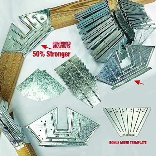 EZBUILDER 50 Structurally Stronger Truss Design, Easy Shed Set, Builds 6" - 14" Widths Any Length, Storage Barn, Barn Roof, Wood Not Included