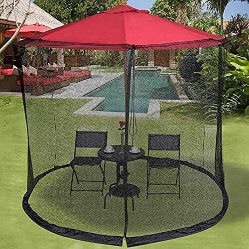 Outdoor Garden Umbrella Your Parasol into a Gazebo 7.5 Ft Garden Umbrella Table Screen Parasol Mosquito Net Cover Bug Netting Cover (Size : 275 * 230cm)