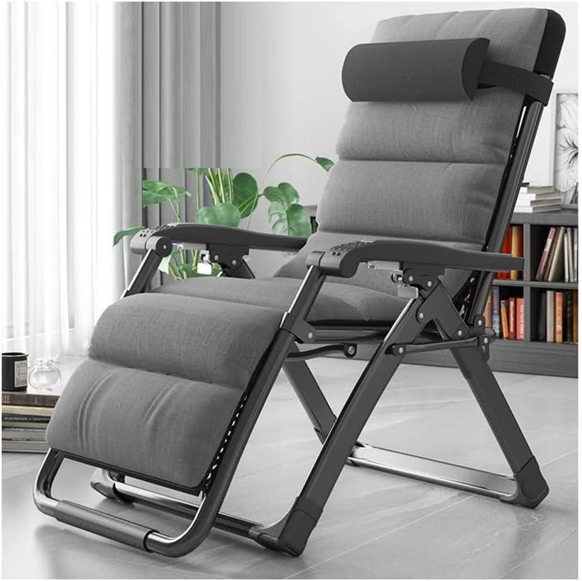 Zero Gravity Lounge Chair with Pillows & Massage Armrests - Adjustable Outdoor Recliner for Poolside, Patio & Beach - Folding Steel Lounge Chair (Brown + Cushion D)