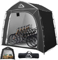 PROLEE Bike Storage 7.3 x 5ft, Black, Waterproof Oxford Fabric, Bike Shed, Garden Sheds & Outdoor Storage